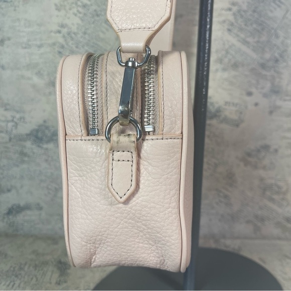 Leatherology Meadow Double Zip Camera Bag Rose Full Grain Leather Pebbled Soft - Picture 5 of 13